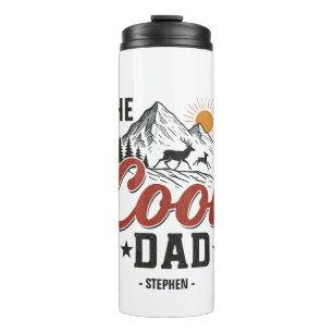 Bouteilles Isothermes Papa Cool - Rustic Mountain et Deer Design
