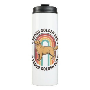 Bouteilles Isothermes Papa Golden Retriever Gravure Vintage Amoureux des