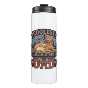 Bouteilles Isothermes Papa Labrador Retriever le plus cool Chien Montagn