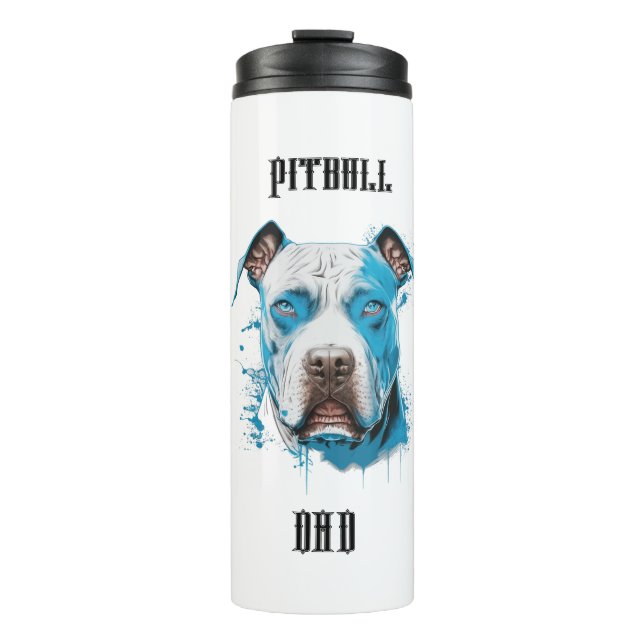 Bouteilles Isothermes Papa Pitbull personnalisé (Devant)