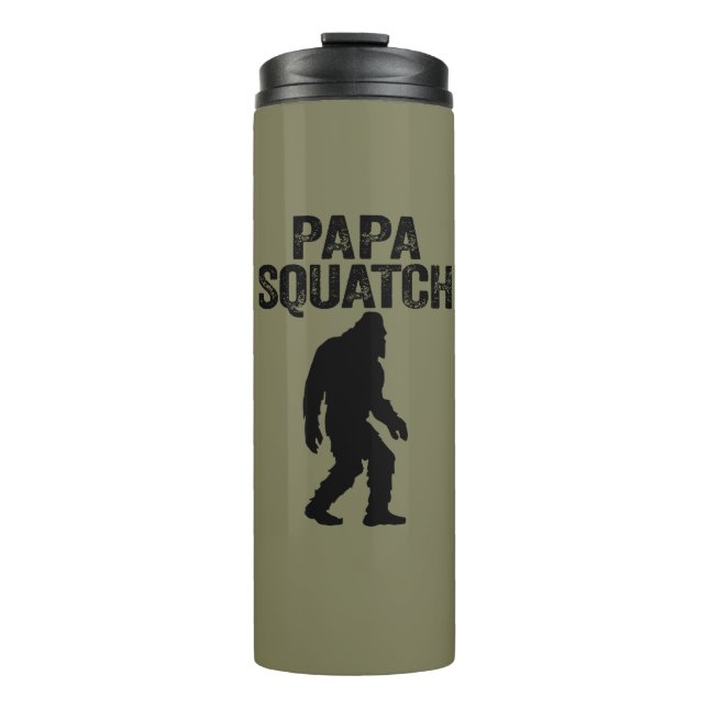 Bouteilles Isothermes Papa Squatch Funny Bigfoot - Cadeau Fête des pères (Devant)