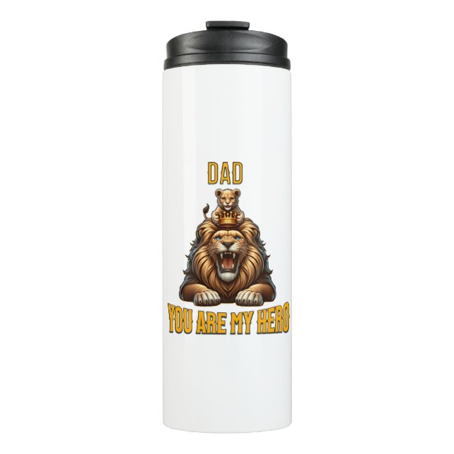 Bouteilles Isothermes Papa Tu Es Mon Héros (Devant)