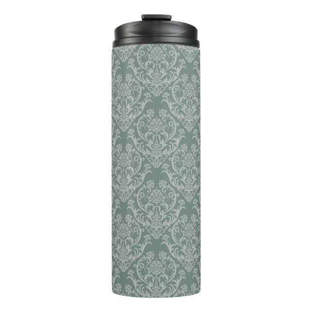 Bouteilles Isothermes Papier peint floral vert (Devant)