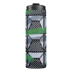 Bouteilles Isothermes Papier peint noir, vert et noir