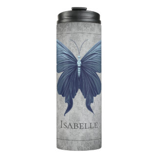 Bouteilles Isothermes Papillon à bijoux bleu