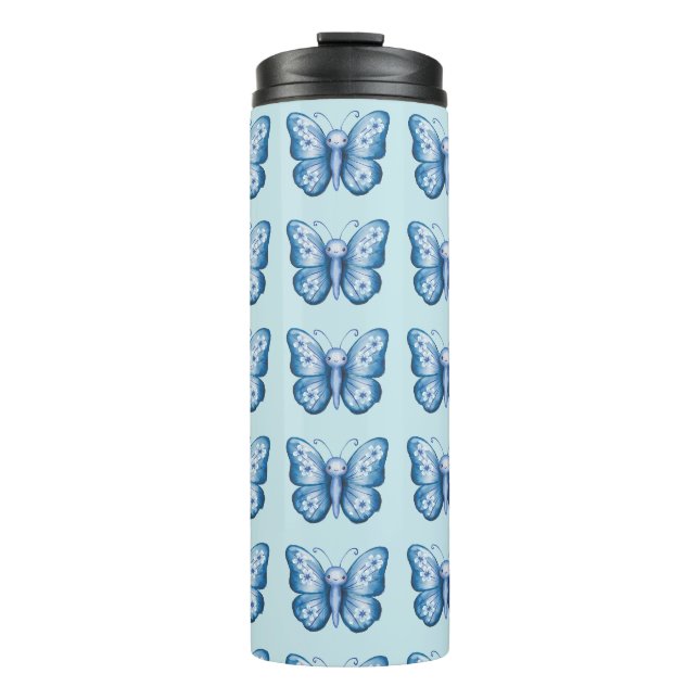 Bouteilles Isothermes Papillon bleu (Devant)
