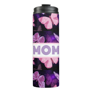 Bouteilles Isothermes Papillon cool Maman Noir Et Violet