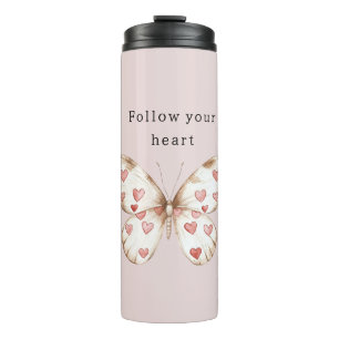 Bouteilles Isothermes Papillon des Coeurs roses