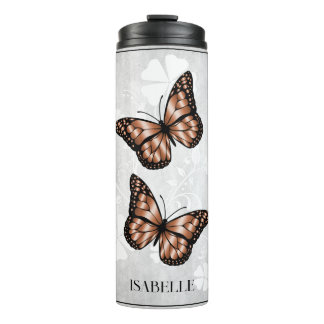 Bouteilles Isothermes Papillon en cuivre Floral Personnalisé