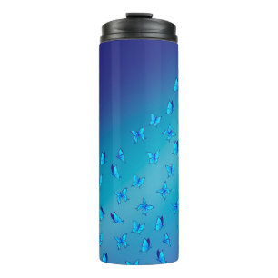 Bouteilles Isothermes Papillon enchanté double bleu