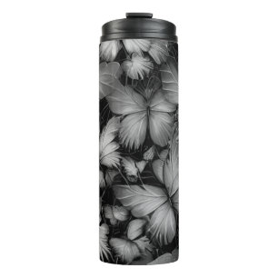 Bouteilles Isothermes Papillon gris imprimé
