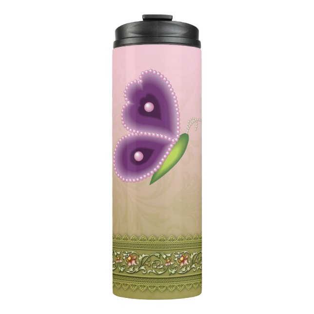 Bouteilles Isothermes Papillon -Paruline thermique (Devant)