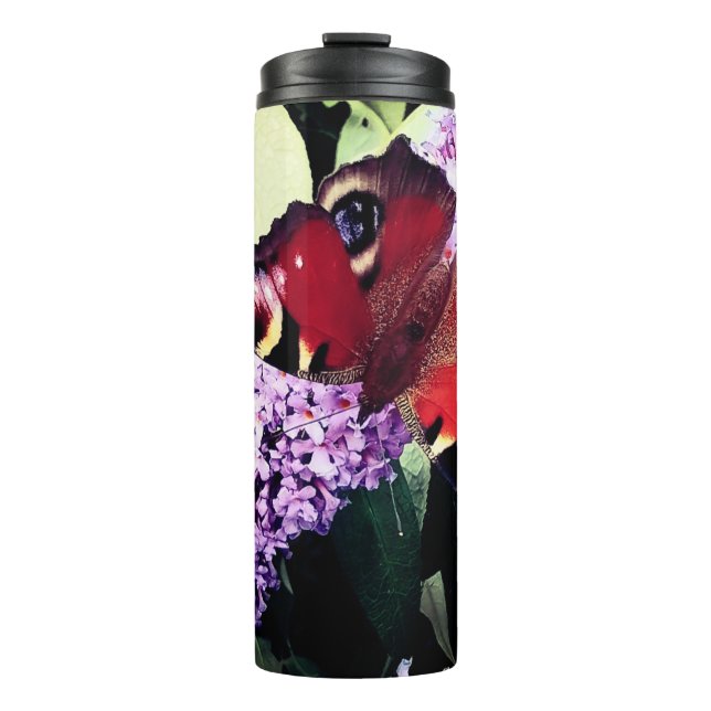 Bouteilles Isothermes Papillon rouge (Devant)