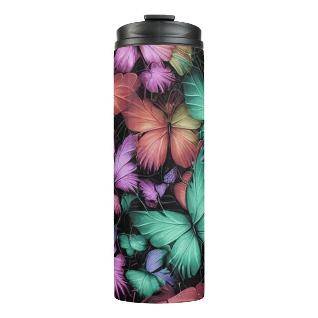 Bouteilles Isothermes Papillons colorés imprimés (Devant)