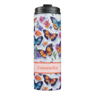 Bouteilles Isothermes Papillons et fleurs pour filles et femmes