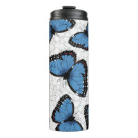 Papillons morpho bleu