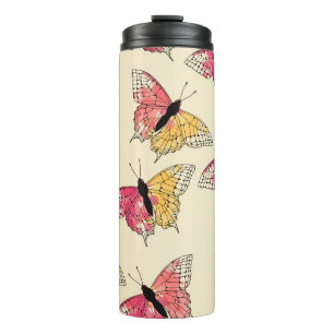 Bouteilles Isothermes Papillons volants : motif en ivoire sans soudure