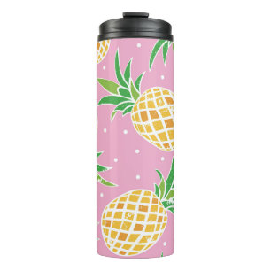 Bouteilles Isothermes Paradis de l'ananas : Motif tropical