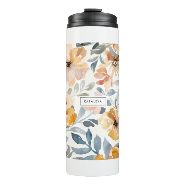 Bouteilles Isothermes Parfum Floral d'Automne Pastel Doux (Devant)