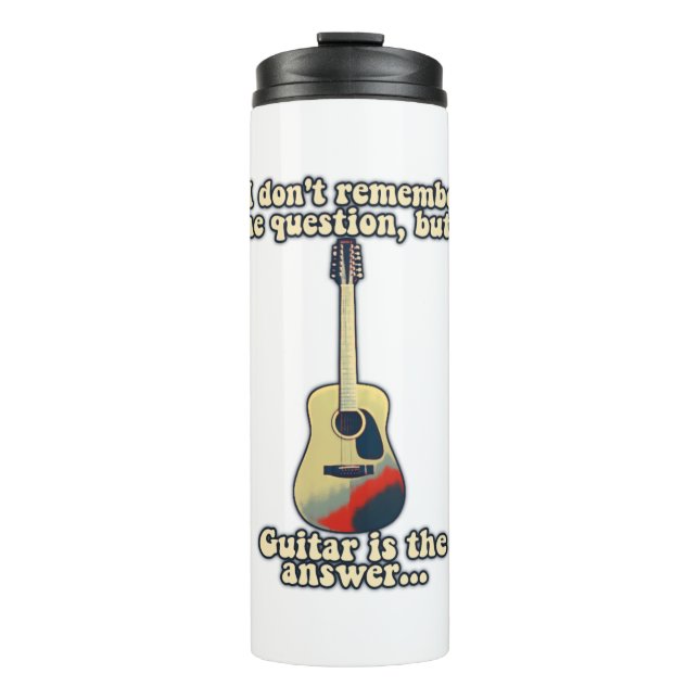 Bouteilles Isothermes paroles de motivation pour guitaristes (Devant)