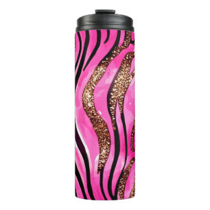 Bouteilles Isothermes Parties scintillant d'Agate rose Paruline thermiqu