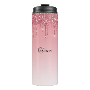 Bouteilles Isothermes Parties scintillant de séchage rose tendance Nom p