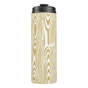 Bouteilles Isothermes Parties scintillant d'or Bagues en bois Arrière - 