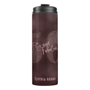 Bouteilles Isothermes Parties scintillantes roses d'or et Bokeh 50 et