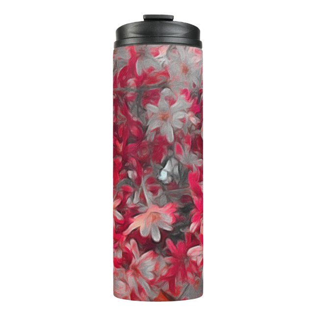 Bouteilles Isothermes Paruline florale rouge de vacances (Devant)