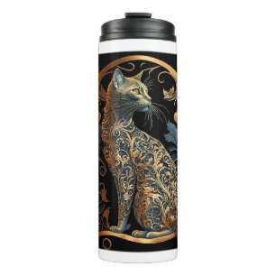 Bouteilles Isothermes Paruline thermale Art Nouveau Chat
