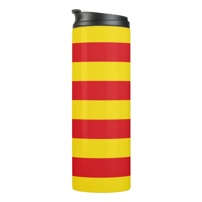 Bouteilles Isothermes Paruline thermale avec drapeau de Catalogne (Tourné sur la droite)