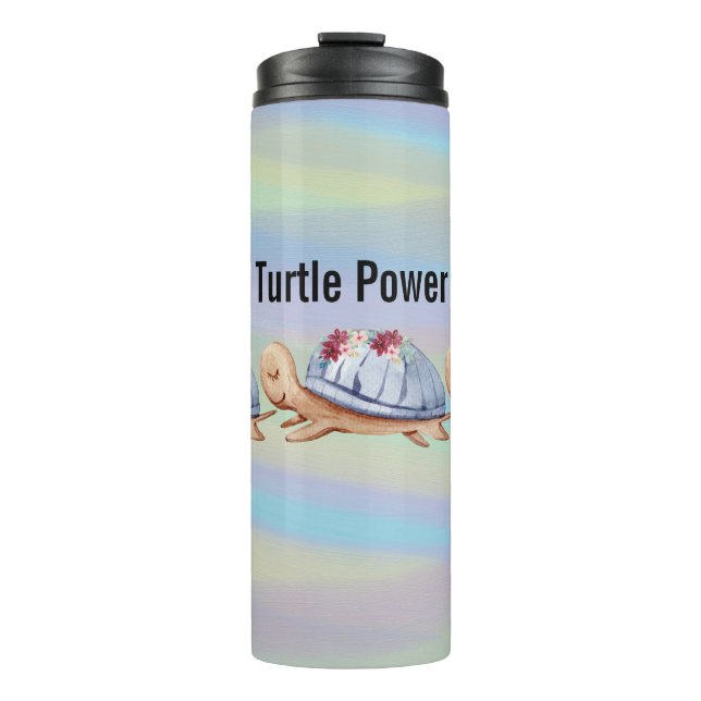 Bouteilles Isothermes Paruline thermale avec tortues (Devant)