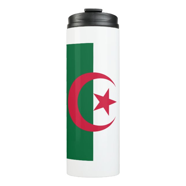 Bouteilles Isothermes Paruline thermique avec drapeau d'Algérie (Devant)