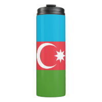 Paruline thermique avec drapeau d'Azerbaïdjan