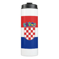 Paruline thermique avec drapeau de Croatie