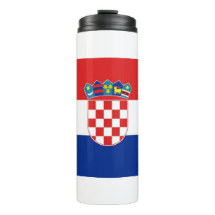 Bouteilles Isothermes Paruline thermique avec drapeau de Croatie