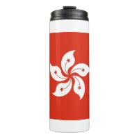 Paruline thermique avec drapeau de Hong Kong