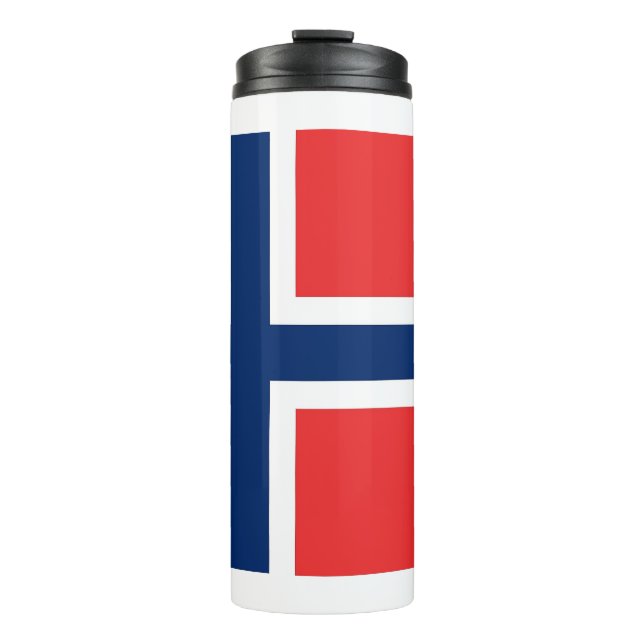 Bouteilles Isothermes Paruline thermique avec drapeau de la Norvège (Devant)