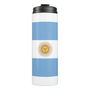 Bouteilles Isothermes Paruline thermique avec drapeau de l'Argentine