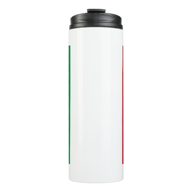 Bouteilles Isothermes Paruline thermique avec drapeau d'Italie (Devant)