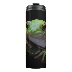 Bouteilles Isothermes Paruline thermique de grenouille à texte personnal