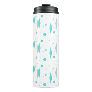 Bouteilles Isothermes Paruline thermique de Starburst Turquoise Rétro