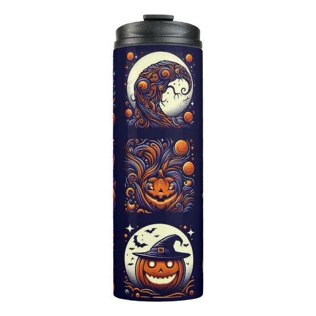 Bouteilles Isothermes Paruline thermique d'Halloween (Devant)
