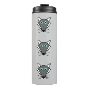 Bouteilles Isothermes Paruline thermique du loup d'Halloween mignonne