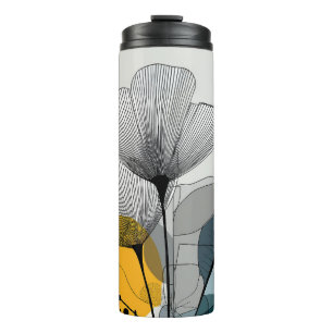 Bouteilles Isothermes Paruline thermique en fleur linéaire