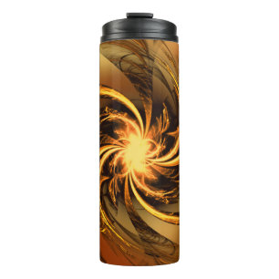 Bouteilles Isothermes Paruline thermique Fractale Twisted Glow jaune