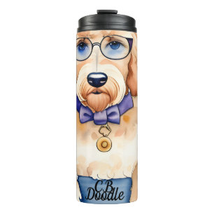 Bouteilles Isothermes Paruline thermique Goldendoodle personnalisée