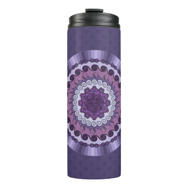 Bouteilles Isothermes Paruline thermique Mandala (Devant)