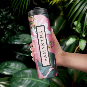 Bouteilles Isothermes Paruline thermique minimaliste tropicale