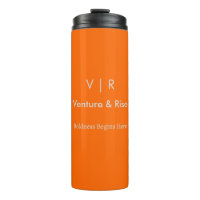 Paruline thermique orange néon - Monogramme et tex